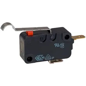 Microswitch com patilha curva - SPST 16A 250VAC