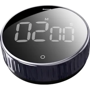 Temporizador de cozinha digital rotativo c/ íman 1-99min