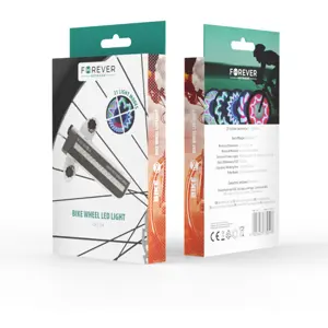 Luzes LED RGB para roda de bicicleta c/ 21 padrões luminosos
