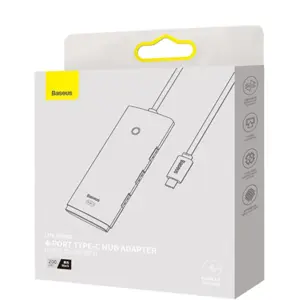 Hub adaptador USB-C ➝ 4x USB-A 3.0 con cable de 2 m - negro