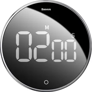 Temporizador de cozinha digital rotativo c/ íman 1-99min