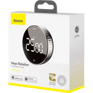 Temporizador de cozinha digital rotativo c/ íman 1-99min