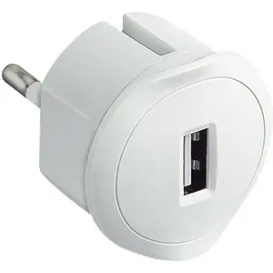 Carregador Schuko compacto 1xUSB-A 7.5W 1.5A