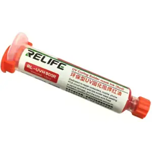 Máscara de soldadura con barniz UV para reparación y aislamiento de cables y pistas PCB - rojo - 23g