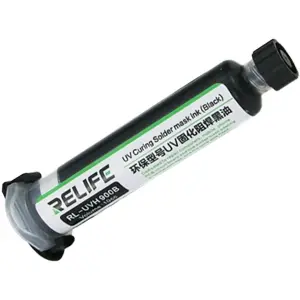 Máscara verniz UV para reparação e isolamento de fios e pistas PCB - Preto - 23g