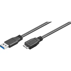 Cabo SuperSpeed USB3.2 A macho - micro-USB3.2 B macho 1.0m - preto