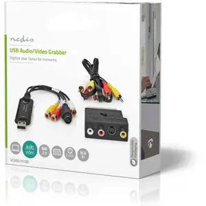Placa de captura de vídeo USB2.0 compatível com AV e S-Video