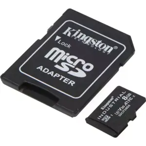 Cartão de memória MicroSDHC 8GB C10 U3 V30 A1 (100MB/s) de nível industrial + adaptador SD