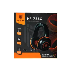 Auscultadores Headphones Over-Ear Gaming c/ jack 3.5mm - 2.1m