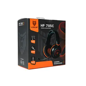 Auscultadores Headphones Over-Ear Gaming c/ jack 3.5mm - 2.1m