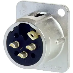 Ficha Cannon (XLR) 3 pines macho para panel