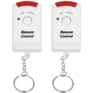 Mini alarme sem fios 90dB c/ sensor PIR e sirene (2x comandos incluídos) - 6m - IP20