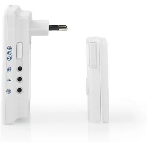 Campainha sem fio 230VAC c/ 36 melodias - IP44 -  alcance 300m