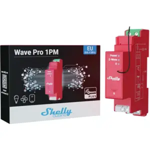 Módulo para calha DIN c/ 1 relé e medição de energia para automação Z-Wave™ - 110/240VAC 16A