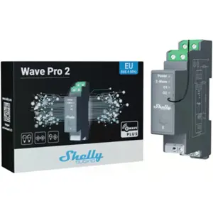 Módulo para calha DIN c/ 2 relés para automação Z-Wave™ - 110/240VAC 16A  (contactos secos)
