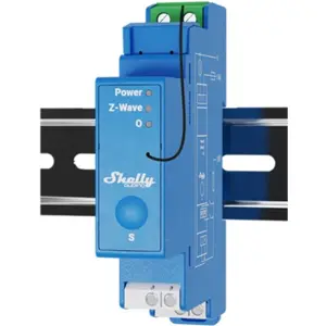 Módulo para calha DIN c/ 1 relé para automação Z-Wave™ - 110/240VAC 16A (contacto seco)