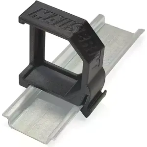 Suporte de calha DIN para Shelly RGBW2 / Dimmer 2 [Flame Retardant] - Preto - 90º