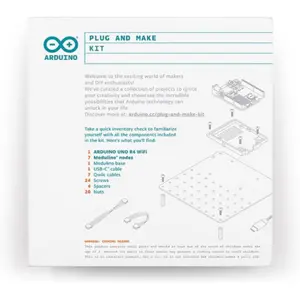 Kit Arduino Plug and Make com UNO R4 WiFi e 7 módulos Modulino®