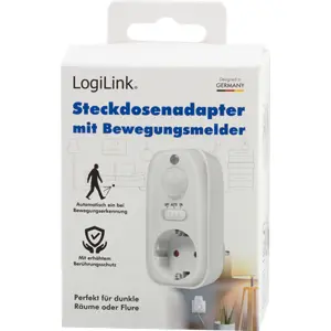 Tomada Schuko com sensor de movimento PIR 100º