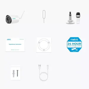 Câmara IP (Wi-Fi) Bullet 3MP 2.8mm IR 10m c/ Bateria 5200 mAh - IP65