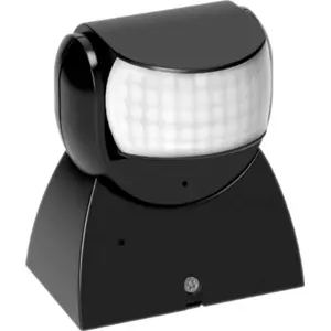 Sensor de movimento PIR 220VAC 180º (compatível c/ Tuya) - IP65 - Preto