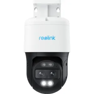 Câmara IP (Ethernet c/ PoE) PTZ 4K 8MP 2 Lentes (2.8+8mm) c/ Zoom 6×, IA, IR 30m e LEDs - IP65