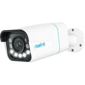 Câmara IP (Ethernet c/ PoE) Bullet 4K 8MP c/ Zoom ótico 5x, IA e Luz LED + IR 30m - IP67