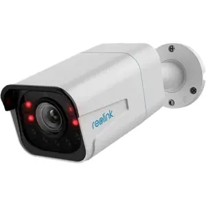 Câmara IP (Ethernet c/ PoE) Bullet 4K 8MP c/ Zoom ótico 5x, IA e Luz LED + IR 30m - IP67