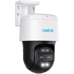 Câmara IP (Ethernet c/ PoE) PTZ 4K 8MP 2 Lentes (2.8+8mm) c/ Zoom 6×, IA, IR 30m e LEDs - IP65