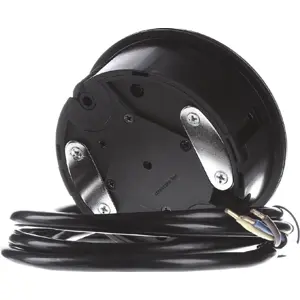 Bloco de tomadas de encastrar (Ø105mm) c/ tampa rotativa - 2x Schuko - cabo de 2.0m - Inox
