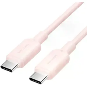 Cabo USB-C - USB-C 3A Fast Charge PD 60W 480Mbps - Rosa - 1.0m