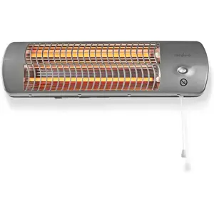 Aquecedor de quartzo 600/1200W para parede (WC) IPX4