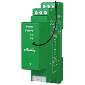 Módulo controlador Dimmer inteligente Z-Wave p/ calha DIN - 1 canal 200W c/ medição