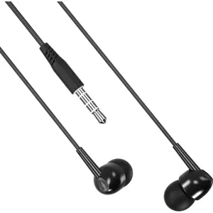 Auriculares In-Ear com microfone Jack 3.5mm - preto