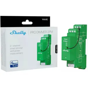 Módulo controlador Dimmer inteligente Z-Wave para carril DIN de 2 canales 2×200W con medición
