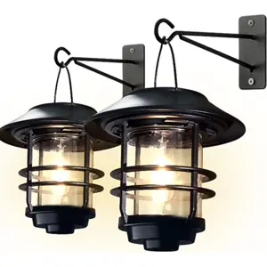 Lanterna LED Solar 3000K IP44 - Preto
