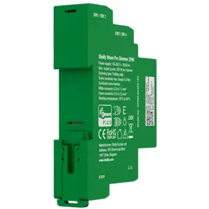 Módulo controlador Dimmer inteligente Z-Wave para carril DIN de 2 canales 2×200W con medición