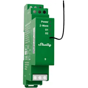 Módulo controlador Dimmer inteligente Z-Wave para carril DIN de 2 canales 2×200W con medición