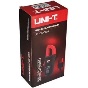 Sensor de corriente (tipo pinza) para multímetro - 400A 1mV/A