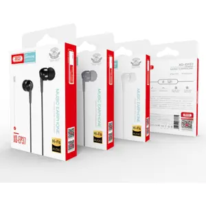 Auriculares In-Ear com microfone Jack 3.5mm - preto