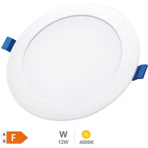 Downlight LED redondo 12W 960lm 4000K (branco neutro) Ø170x23mm (Ø140mm) - com driver