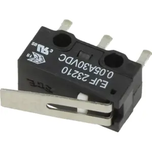 Microswitch miniatura com patilha SPDT 0,05A / 30V DC