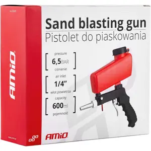 Pistola de chorro de arena 6.5bar (600ml) p/ compressor