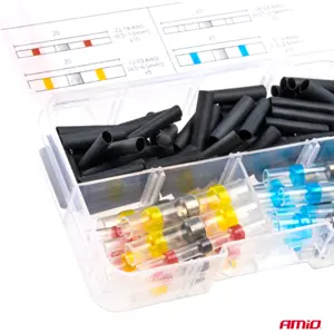 Sortido de Ligadores de auto soldadura térmica + mangas [100pcs]