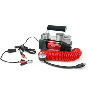 Compressor profissional de pistão duplo - 12V 10bar / 150psi