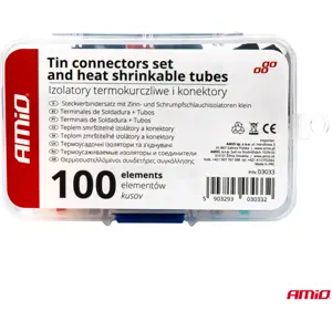 Sortido de Ligadores de auto soldadura térmica + mangas [100pcs]