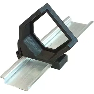 Suporte de calha DIN para Shelly Gen4 [Flame Retardant] - preto - 45º