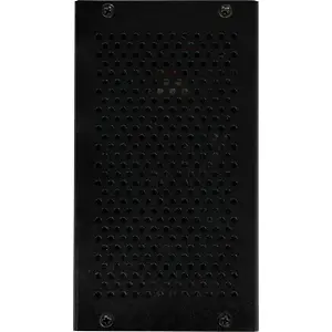 Caixa de alumínio preta com ventilação ativa para Raspberry Pi 5 + M.2 HAT