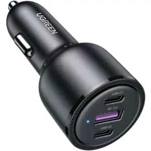 Carregador de Isqueiro (12..24VDC) USB-A + 2x USB-C [100W]