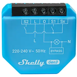 Módulo interruptor para automação Wi-Fi 1 canal 110–240VAC 200W - Sem Neutro